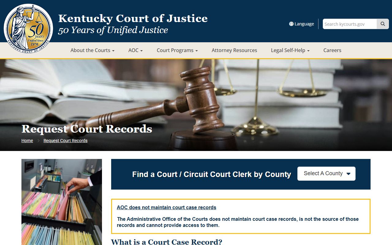 Henderson County court records request instructions