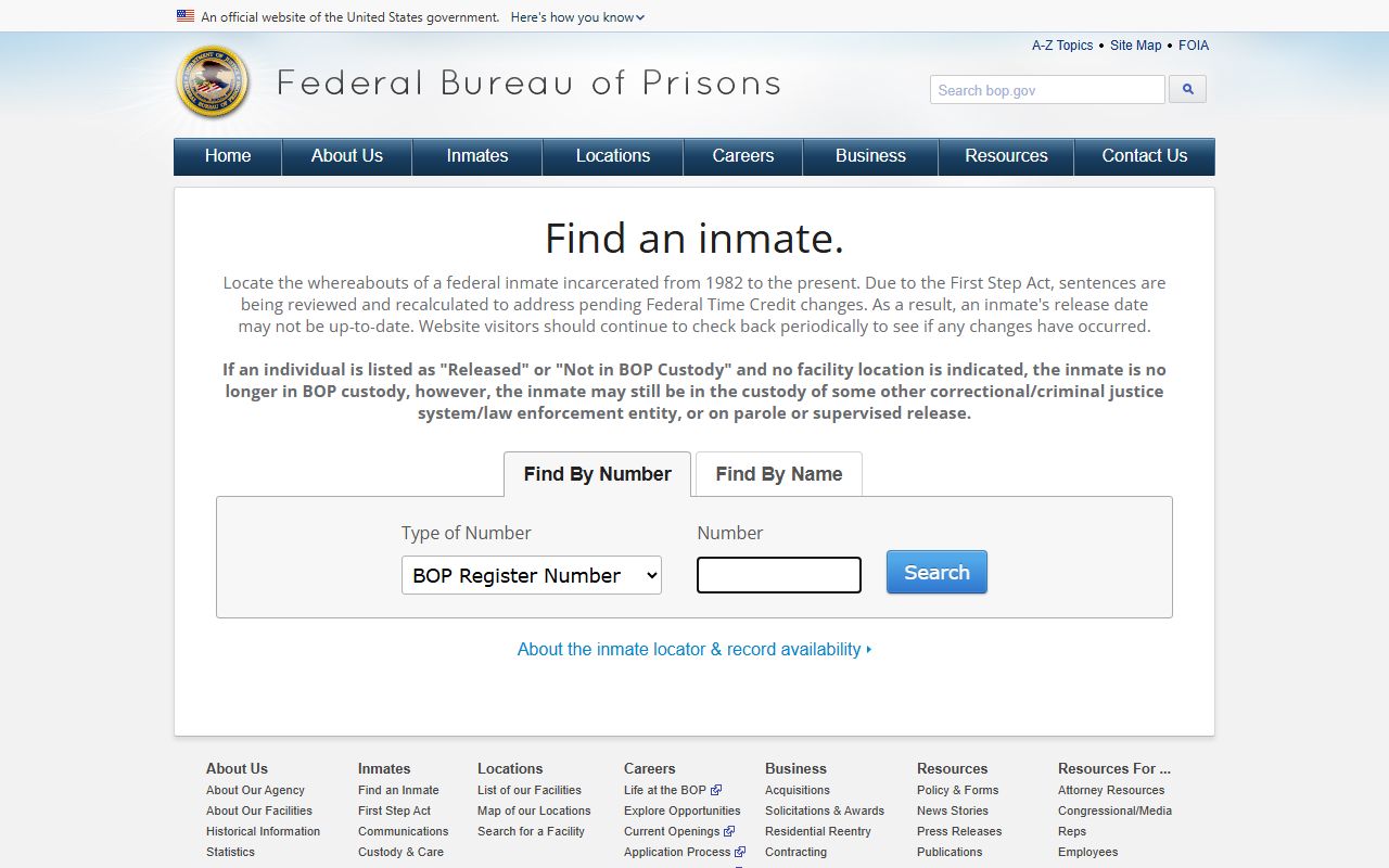Henderson County inmate search federal Bureau of Prisons locator